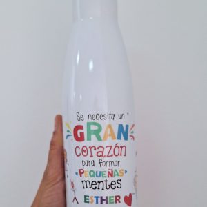 Botella con el corazón