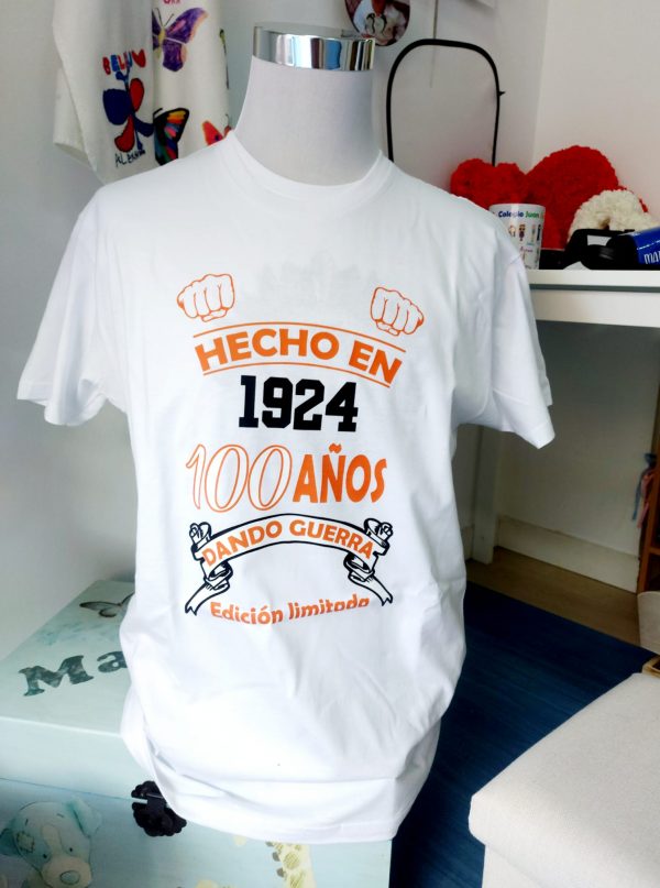 camiseta 100 años