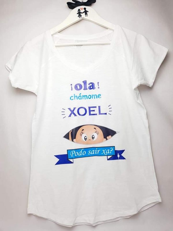 camiseta embarazada me llamo. - Imagen 2