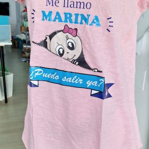 camiseta embarazada me llamo.