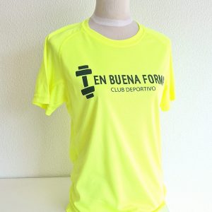 Camiseta deportiva fluor ( pack 10 unid.)