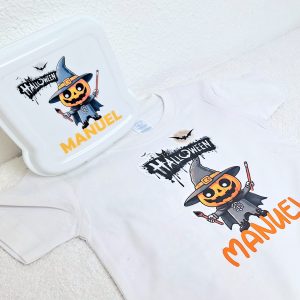 Camiseta calabaza terrorifica niño