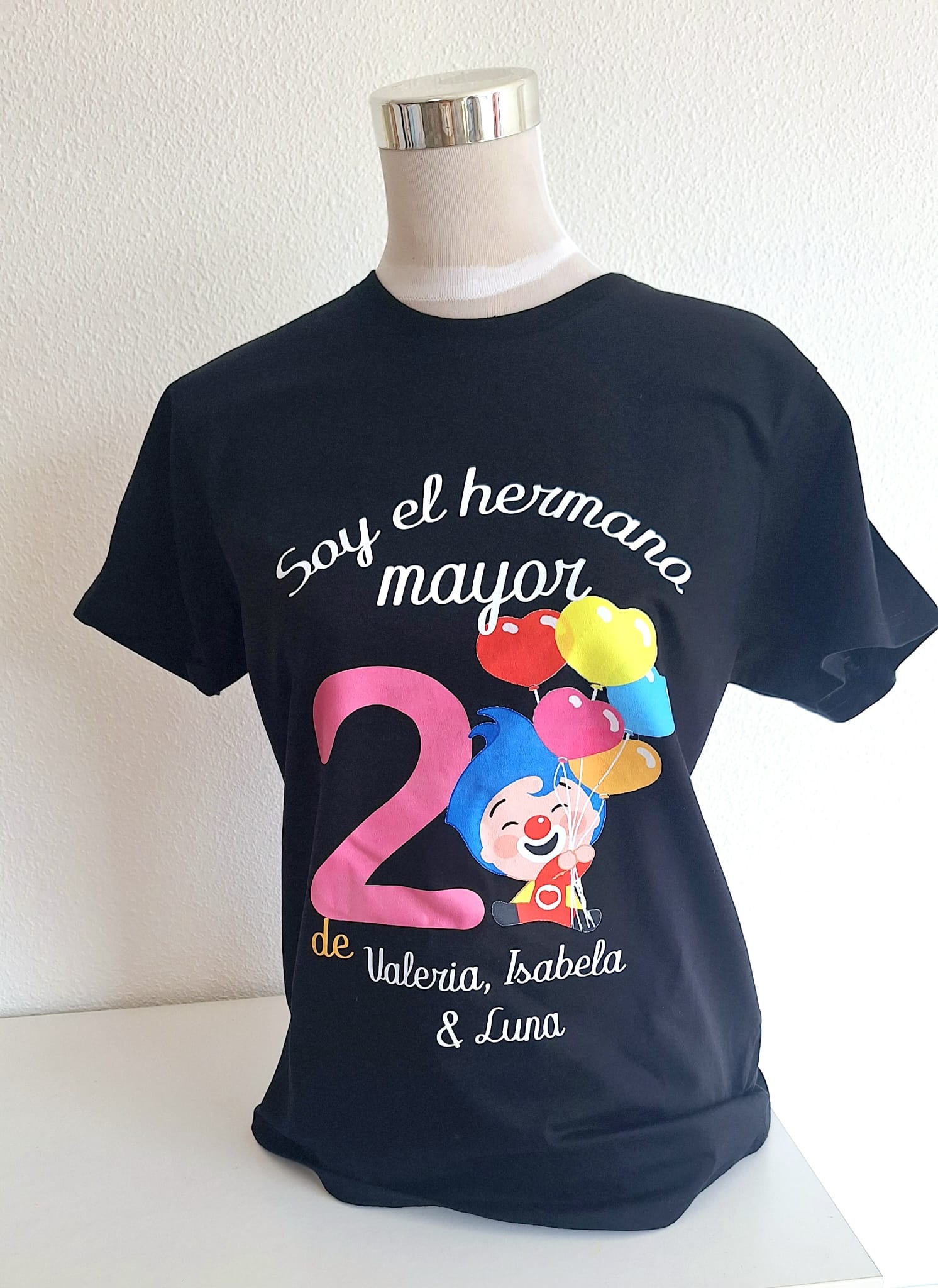 camiseta cumpleaños globos (unisex) - Imagen 2