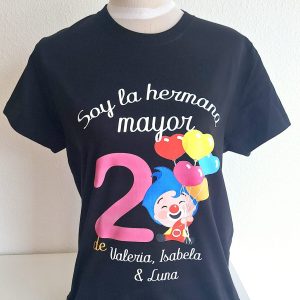 camiseta cumpleaños globos (unisex)