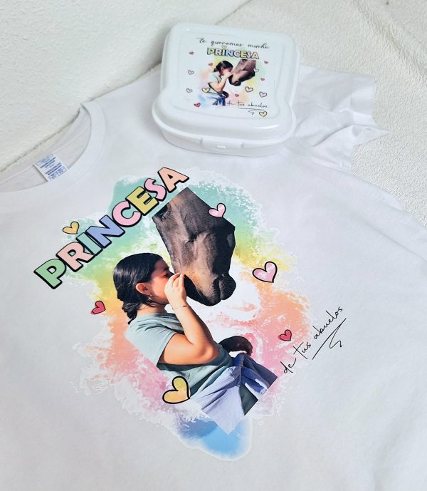 Camiseta princesa con tu foto