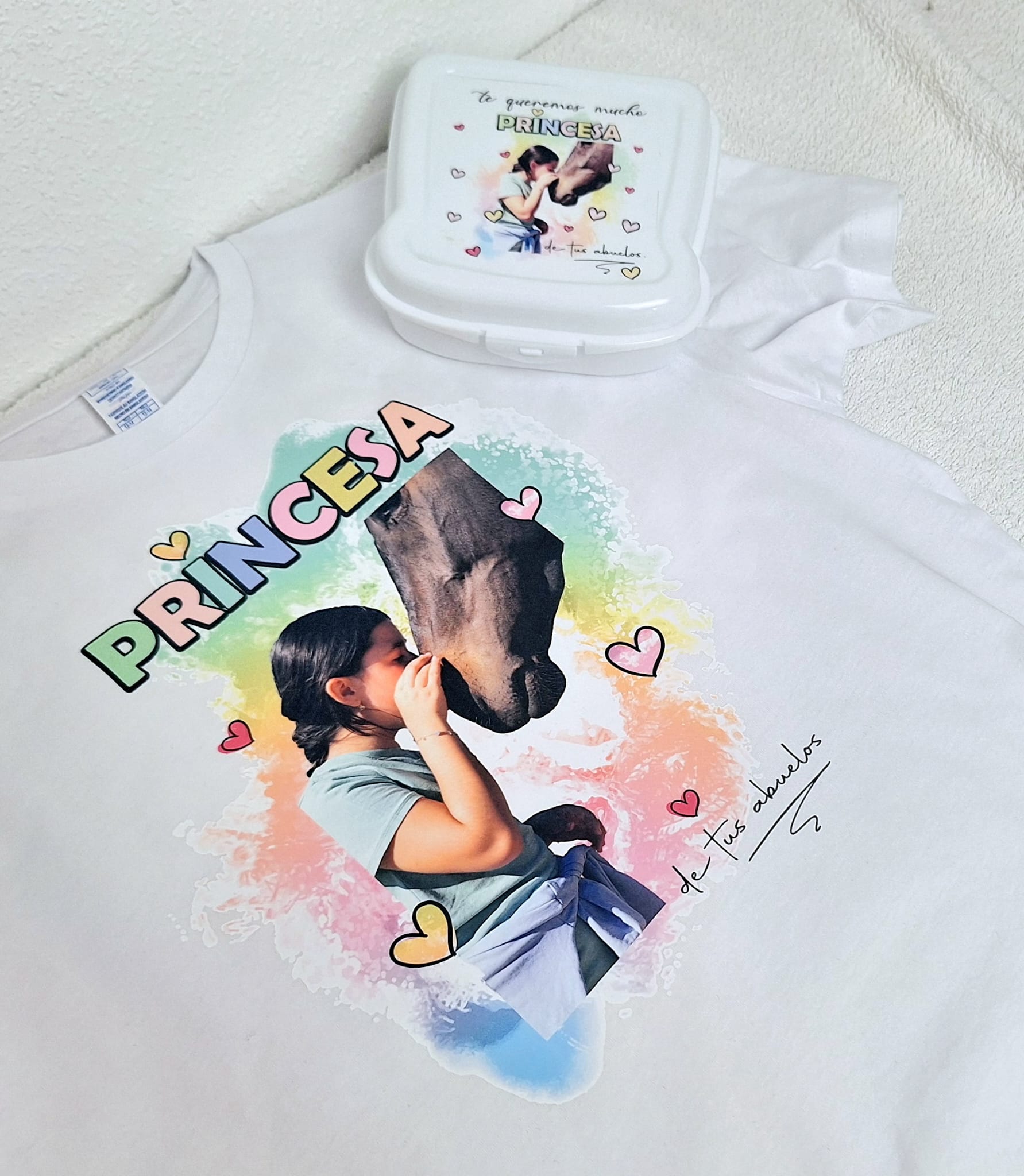 Camiseta princesa con tu foto