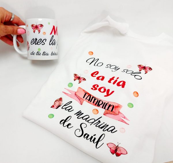 Camiseta no solo soy la tia + taza - Imagen 4