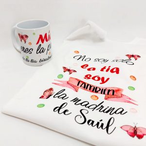Camiseta no solo soy la tia + taza