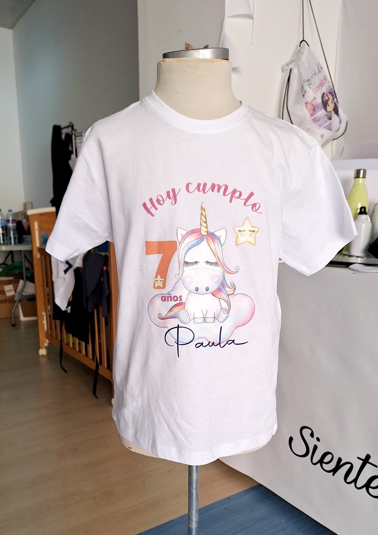Camiseta unicornio cumple