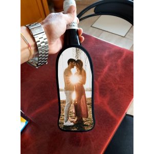 funda botella vino pareja