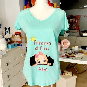 camiseta princesa en el horno