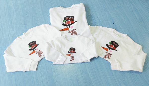 Sudadera muñeco de nieve, unisex - Imagen 3