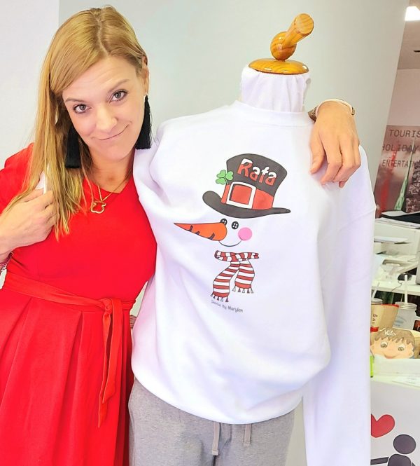 Sudadera muñeco de nieve, unisex