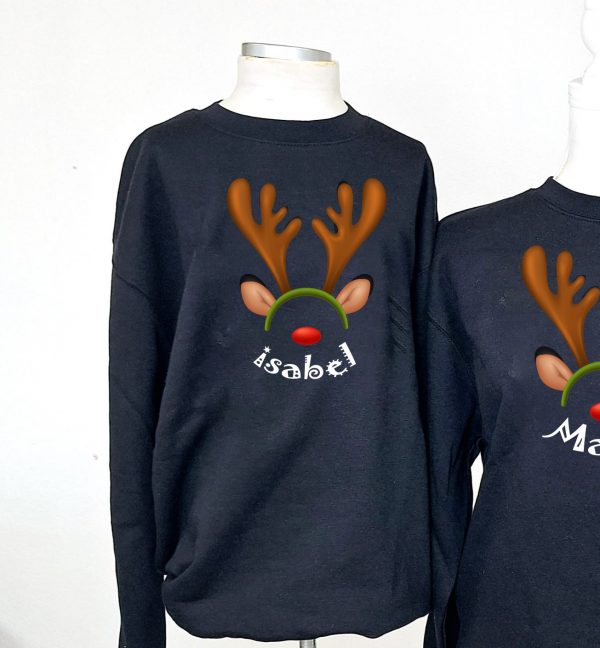 Sudadera oreja de reno infantil
