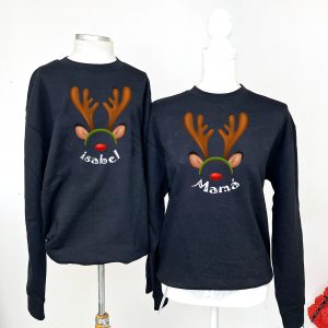 Sudadera orejas de reno, unisex