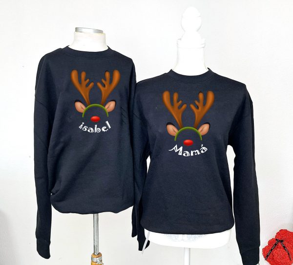 Sudadera orejas de reno, unisex