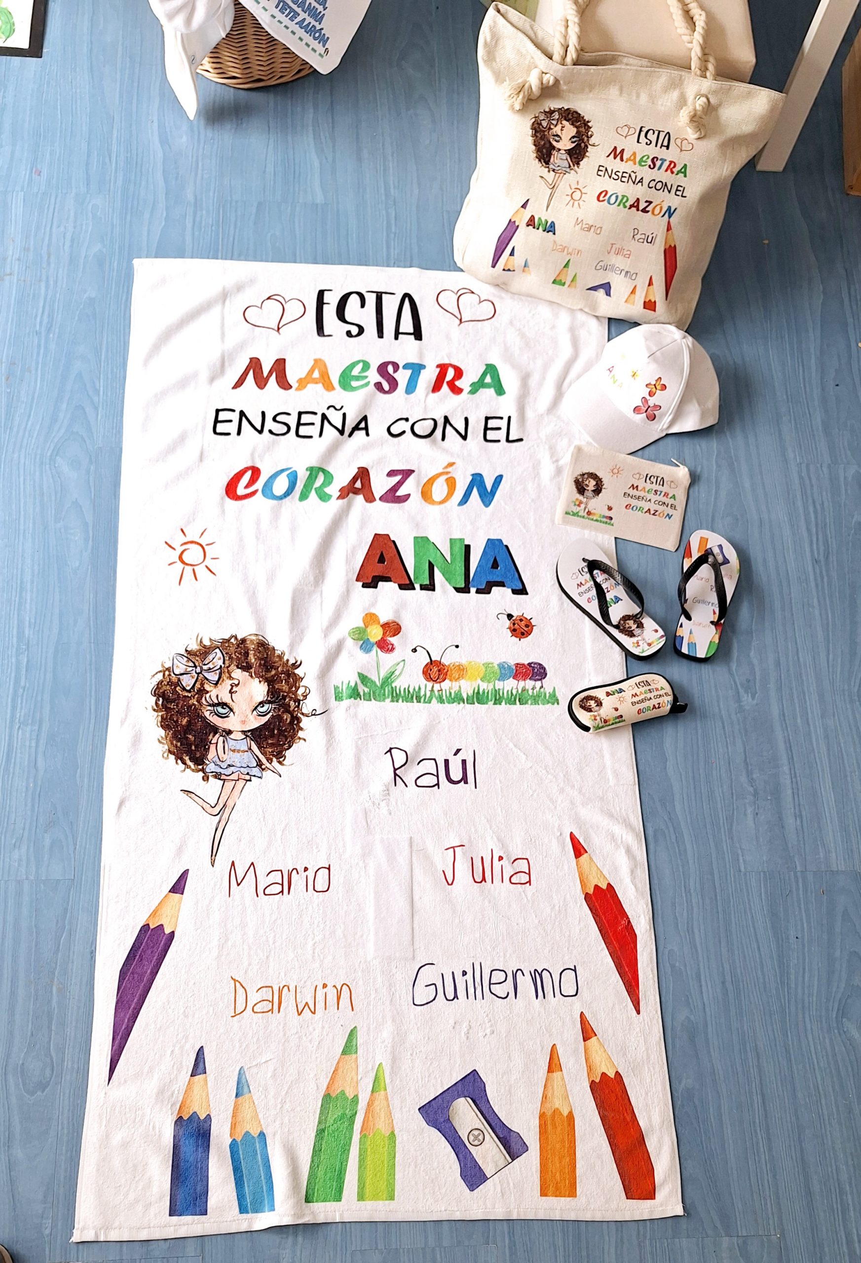 conjunto profesora personalizado
