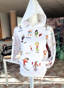 Sudadera con dibujos alumnos