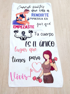toalla mujer deporte