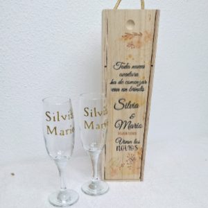 caja mas copa de cava