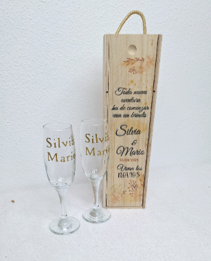 caja mas copa de cava
