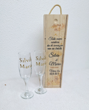 copas novios más caja