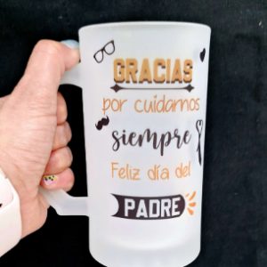 jarra papa gracias por cuidarnos