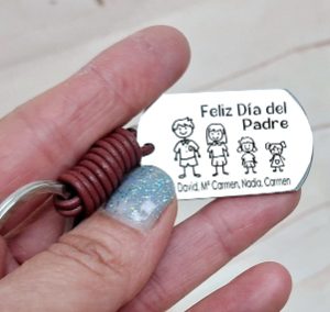 llavero familia feliz dia del padre