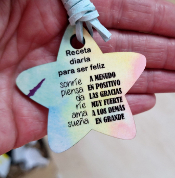 llavero estrella frase