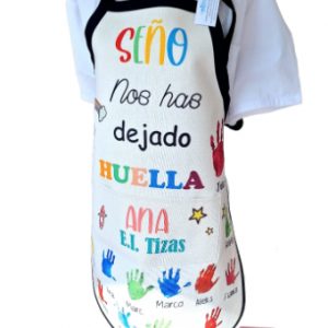 delantal seño huella