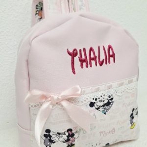 mochila polipiel bordada