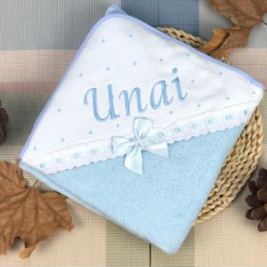 capa de baño azul