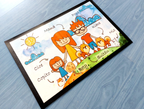 felpudo familia personalizado