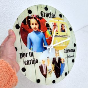 reloj cristal personalizado