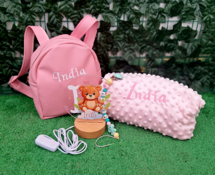 conjunto bebe rosa