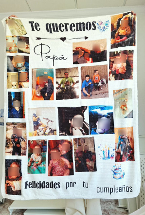 manta personalizada de 1.5 x 1.20