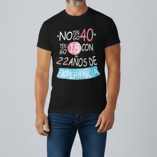 camiseta no tengo 40 profesores