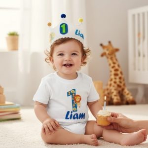 corona y camiseta mi primer año